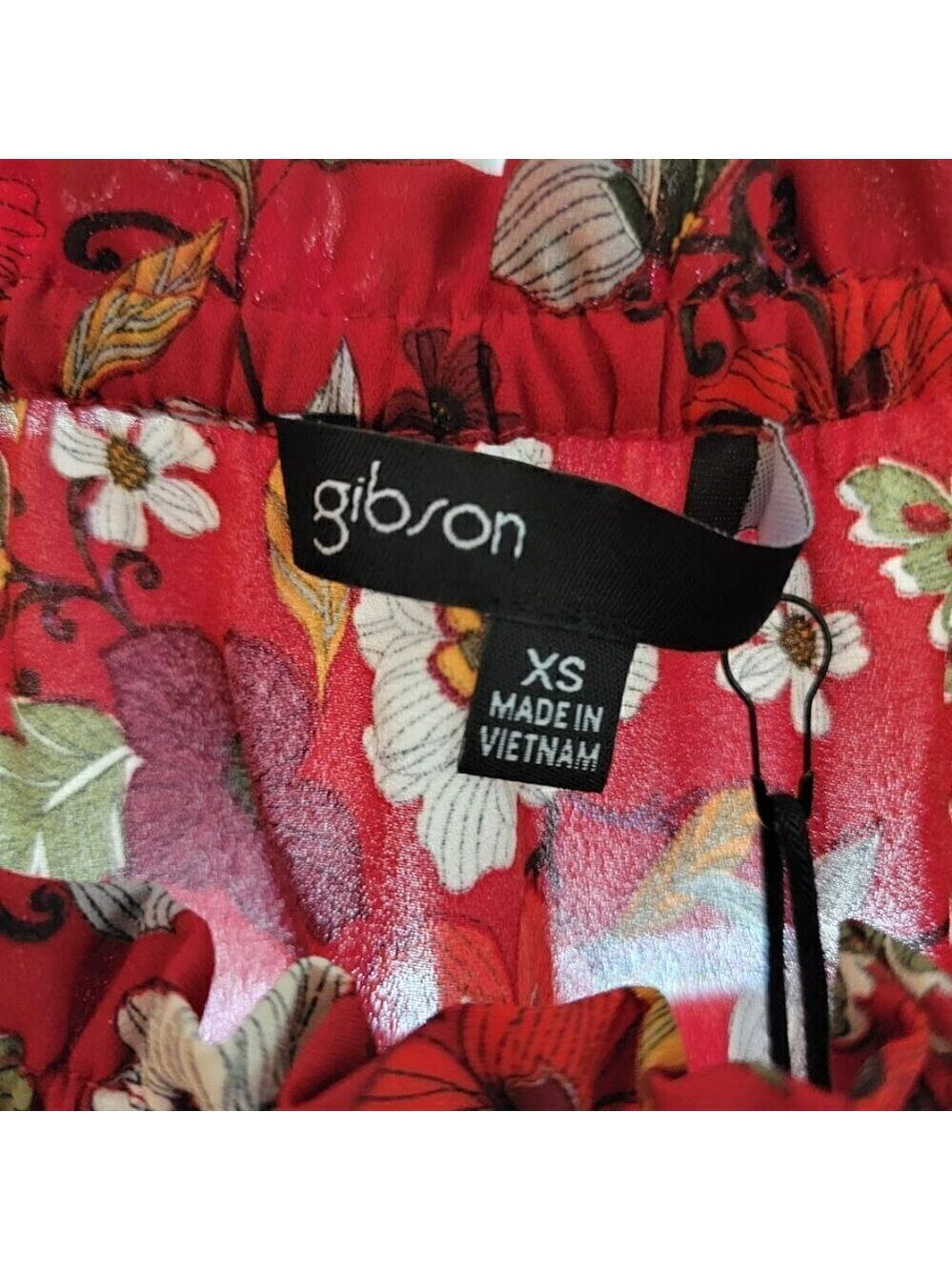 Gibson Floral Off-the-Shoulder Blouse - XS - New with Tags - Picture 3 of 6